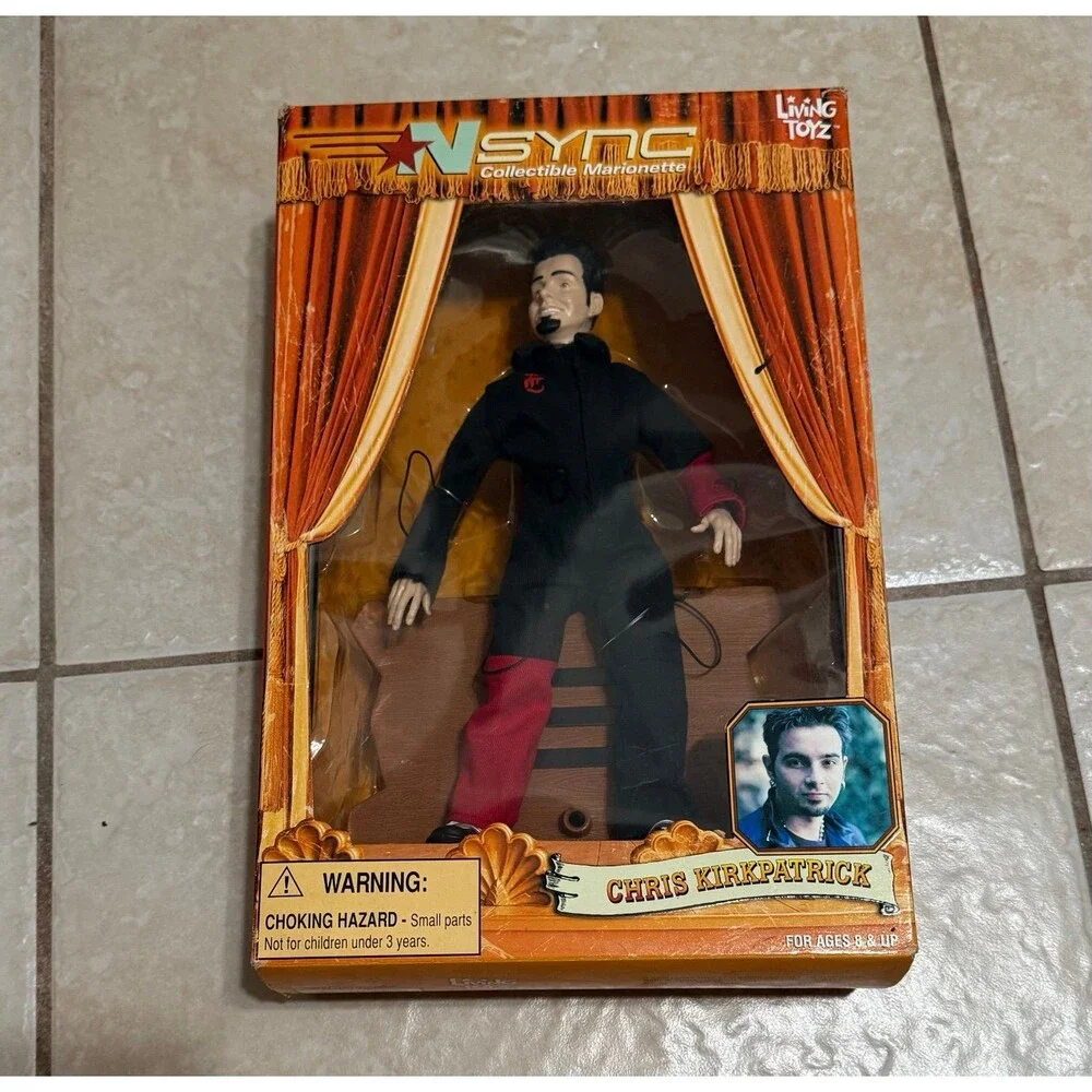 NSYNC collectible marionette set of 6 complete 2000 Living Toyz New In Box